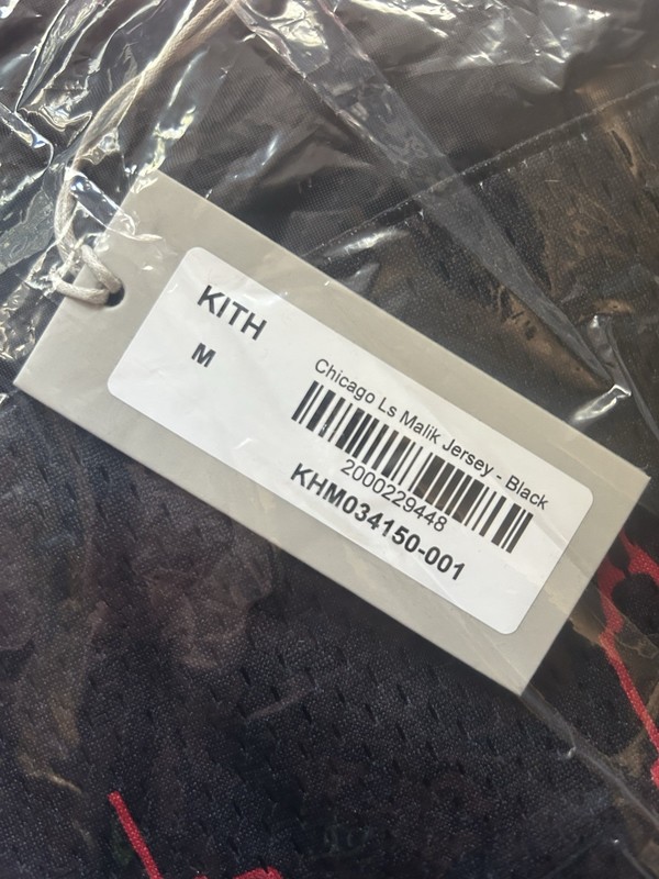 Kith Chicago Long Sleeve Malik Jersey Black Mens Size Medium BRAND NEW TAGS gallery