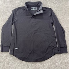 BYLT Elite Fairway Pullover Mens Size M Black Snap Neck Technical Active Shirt
