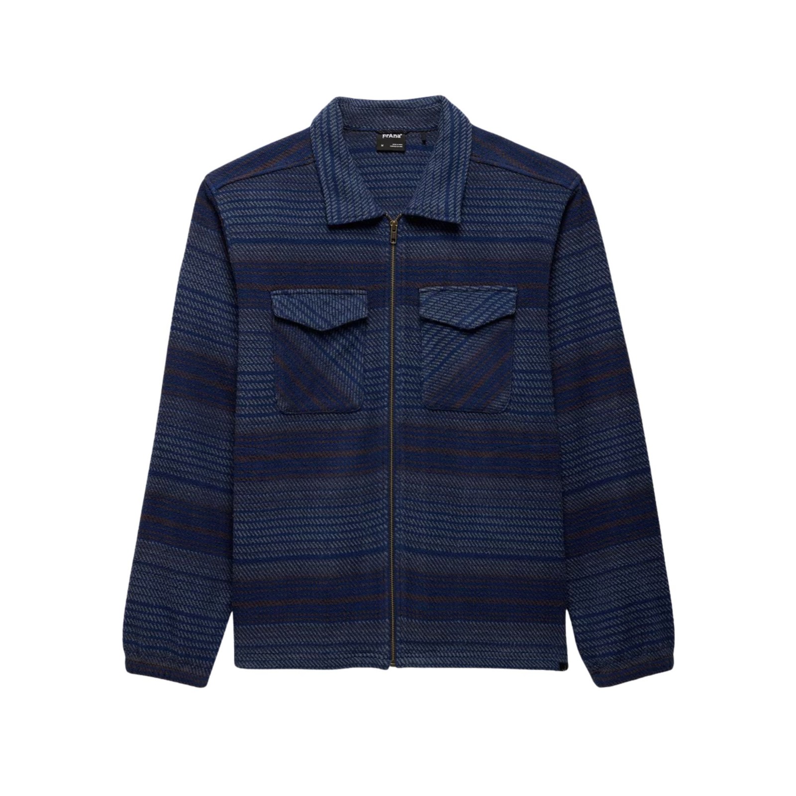prAna Heritage Zip Flannel Men's Shirt, Capulet Blue, Small, Standard Fit gallery