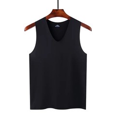 Men’s Sleeveless Non-Marking Ice Silk Undershirt Summer Men’s Slim Sports Fitnes