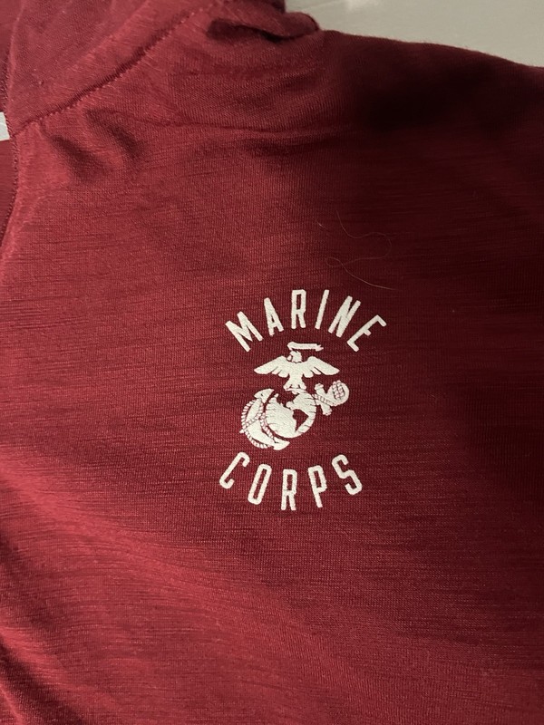 Under Armour USMC Marines Corps Pullover 1/4 Zip Shirt Men’s 2XL Red Heat Gear gallery