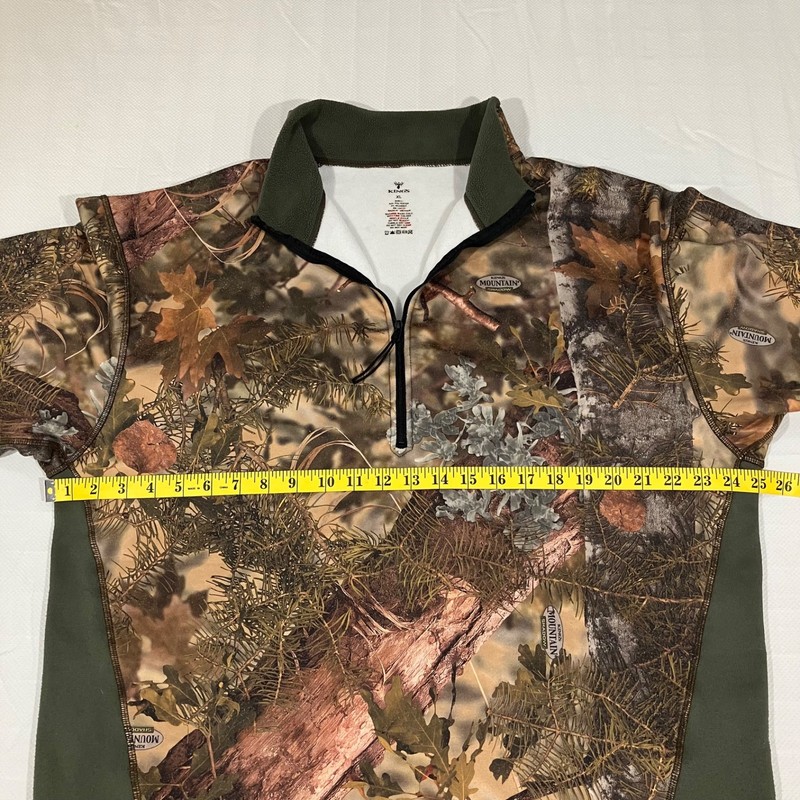 King’s Camo Men’s Pullover 1/4 Zip Mountain Shadow Size XL gallery