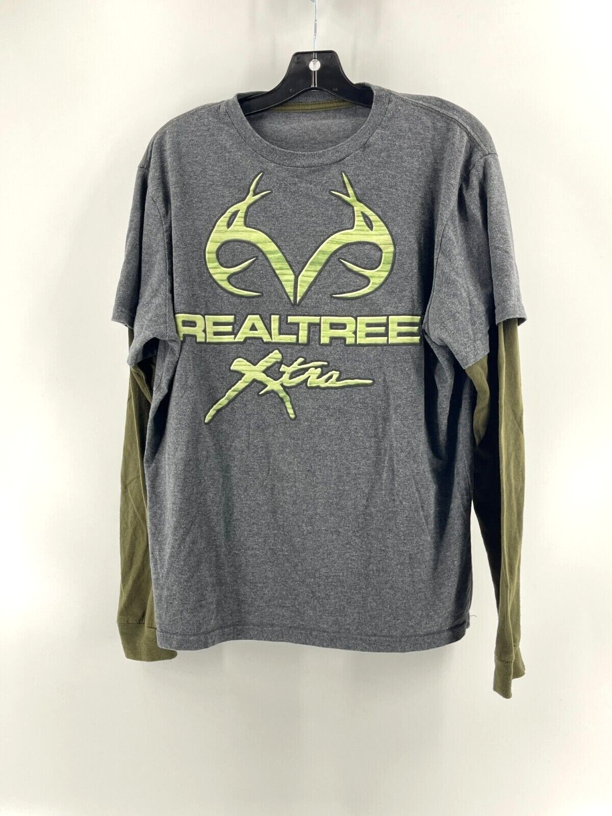 Realtree Xtra Men's Long Sleeve Graphic Thermal Knit Shirt Antlers Hunting Sz L gallery