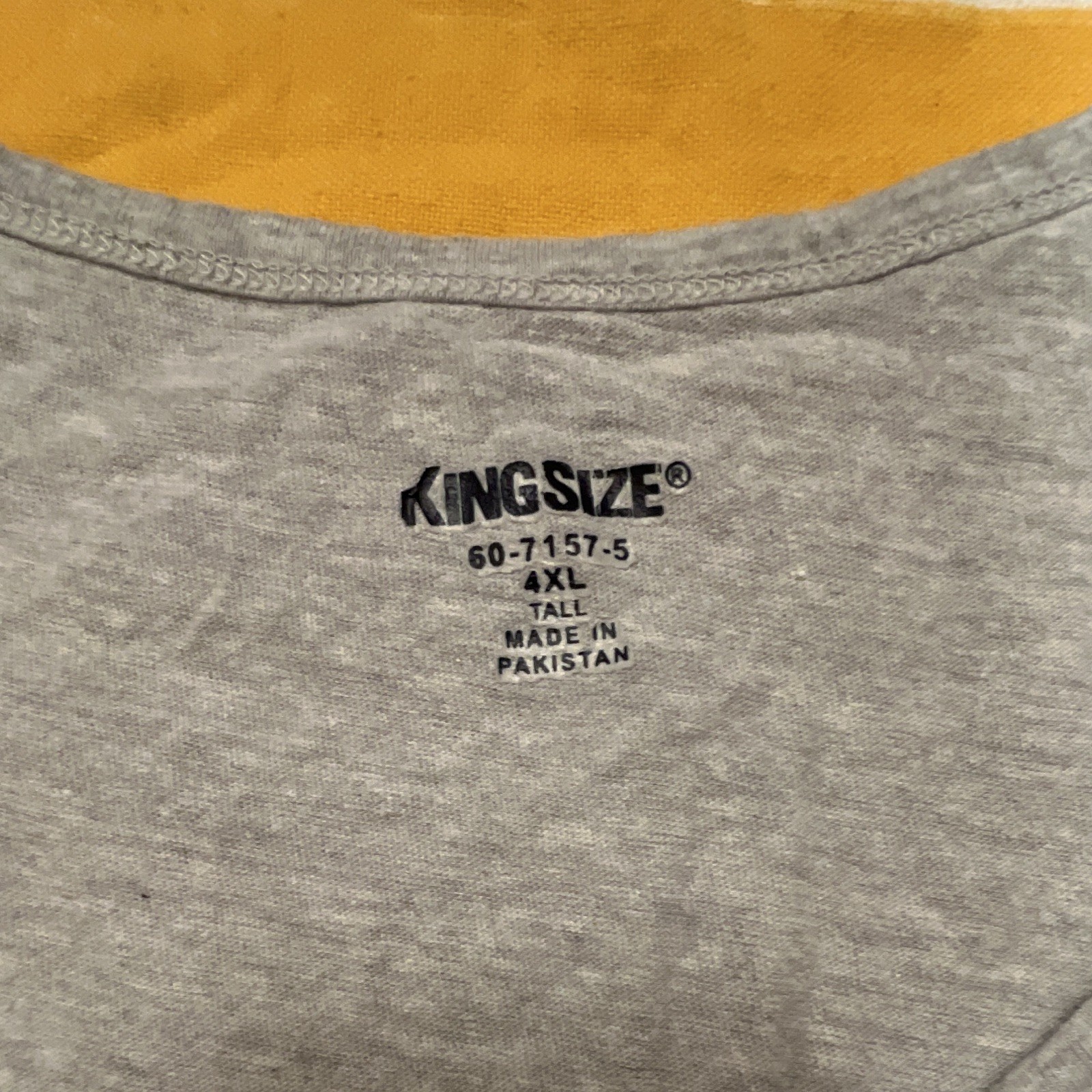 KINGSIZE Men's 4XL Big & Tall Gray Sleeveless Scoop Neck Tank Solid 60-7157-5 gallery