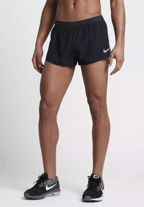 Nike Men’s AeroSwift 2” Lined Running Shorts Gray and Black SZ XL NEW!!