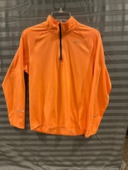 Nike Mens Element Dri-Fit Running 1/4 Zip Long Sleeve M Orange Reflective