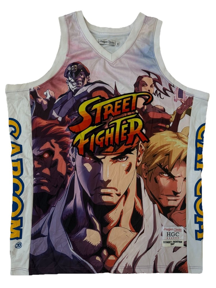 Headgear Classics Capcom Street Fighter AOP Jersey 6XL Ryu Ken Bison