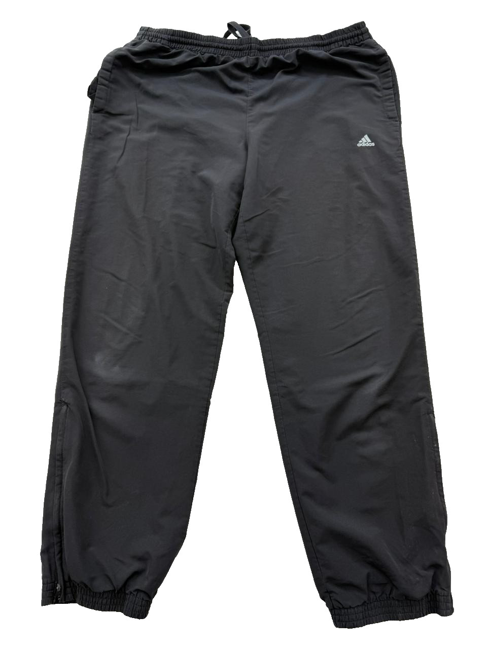 Adidas Track Pants Mens Black XL Climalite Joggers Zip Up Knock gallery