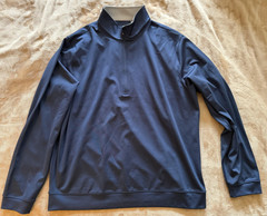 William Murray Pullover Mens Large Navy Quarter Zip Golf Performance Stretch