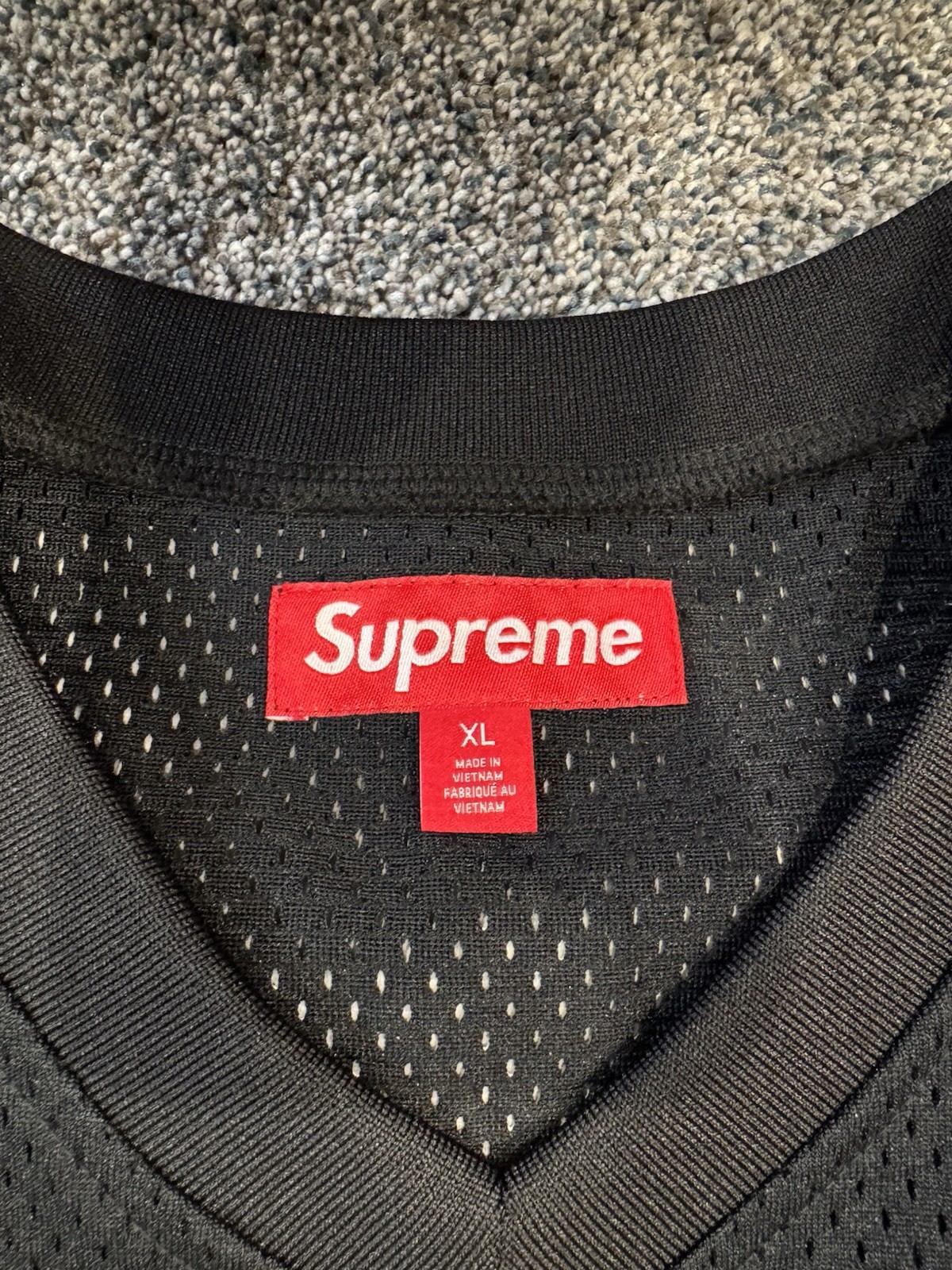 Supreme Spitfire Football Jersey Men’s Black XL V-Neck SS26KN60 gallery