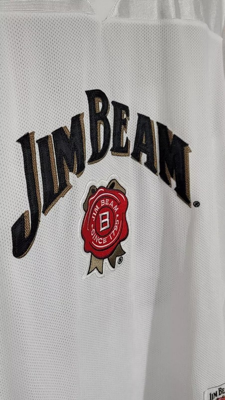 Jim Beam Whiskey Officially Licensed Football Jersey Mens Adult Size Large #80 gallery