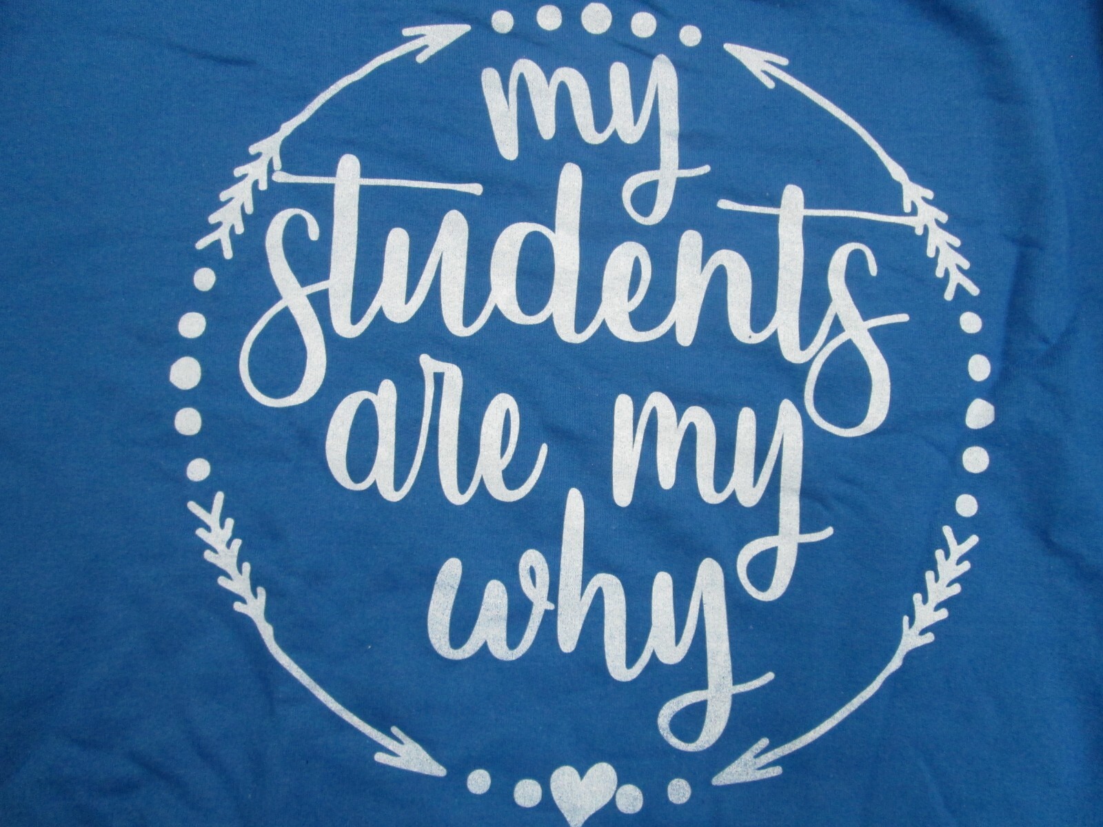 Sweatshirt crew neck Large Royal Blue Teacher School Students Gildan NEW 7 gallery
