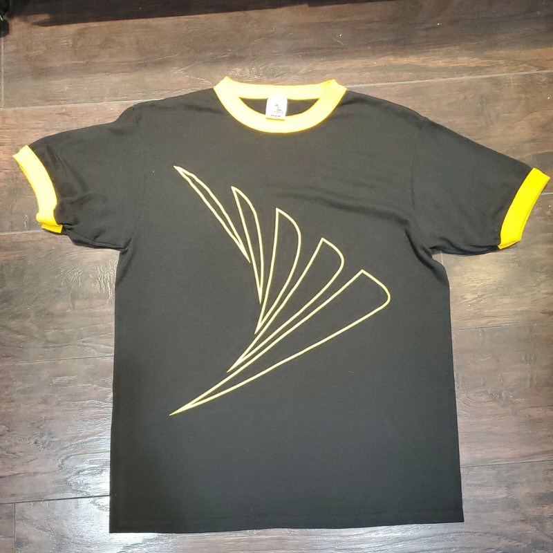 Sprint Cellular Wing Logo Men's Medium M Ringer Black T-Shirt Euc Technology gallery
