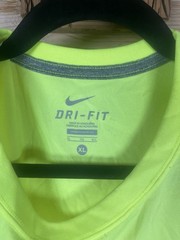 Nike Dri-FIT Men’s Yellow Polyester Crew Neck Moisture Wicking Tee XL