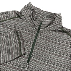 Lululemon Mens Long Sleeve Quarter Zip Athletic Shirt Multi Striped Size Large
