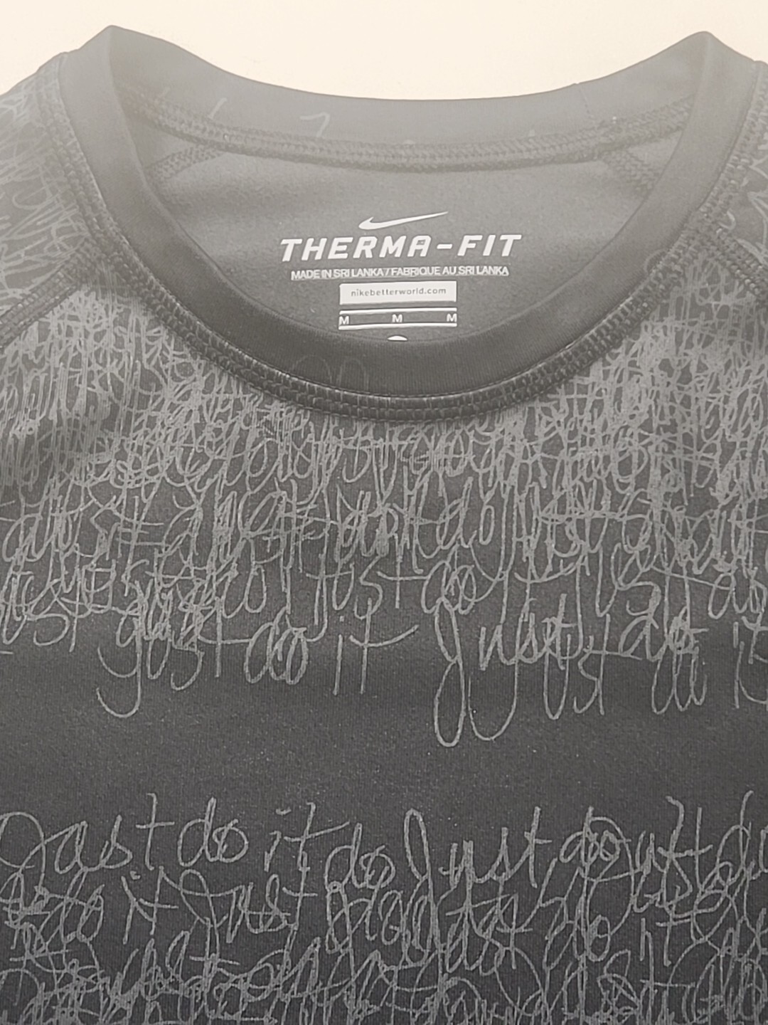 Nike Just Do It Men's Pullover T-Shirt, Size Medium - Black EUC gallery