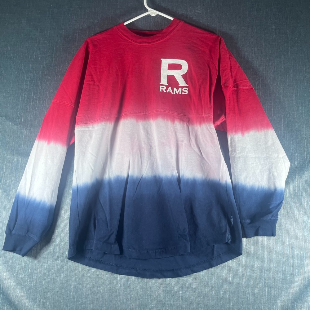 Rutgers Men Spirit Jersey Size S Multi Colorblock Cotton Cheerleader Riverside