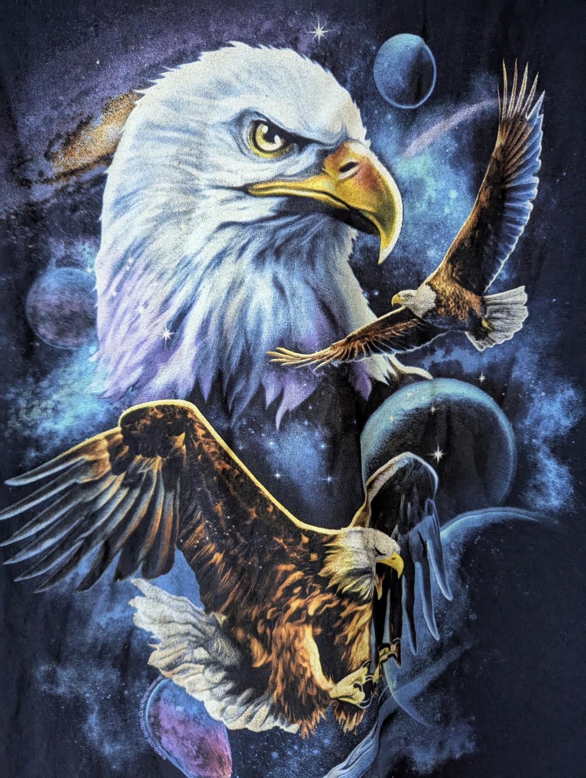 DOM Cosmic Celestial Eagle Sleeve T-Shirt with Eagle Graphic XL nature animal gallery