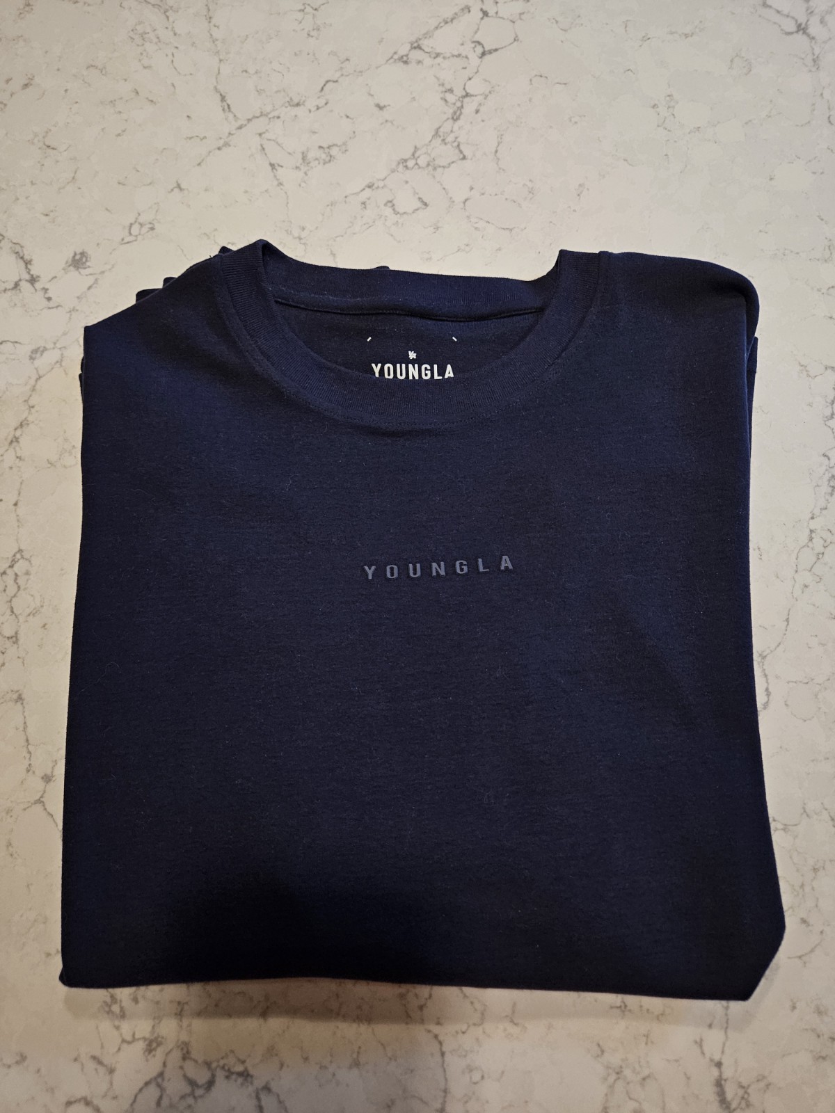 YoungLA 450 Cloud Foam Navy Blue Long Sleeve Shirt Men's Size XXL XX-Large 🔷️ gallery
