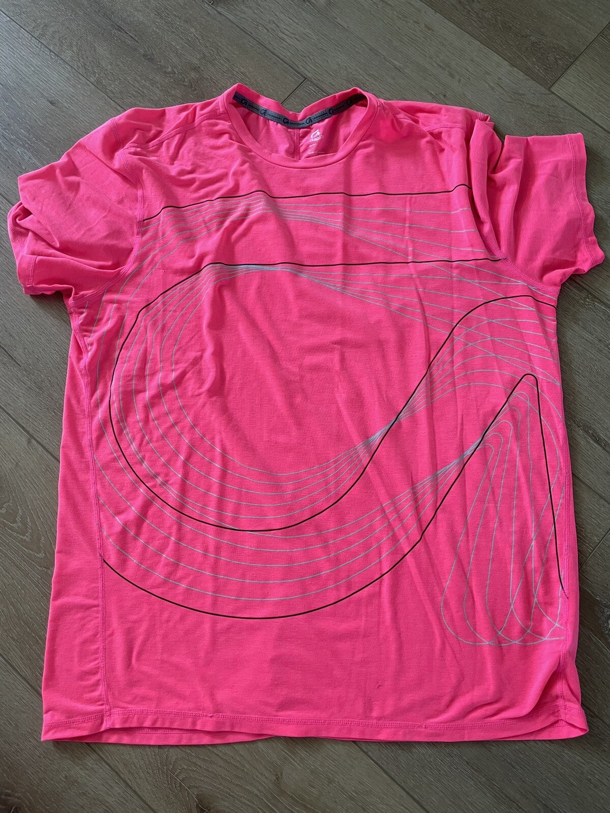 Mens Gap Fit Neon Pink Shirt - L - Dry Fit - 4-way Stretch gallery