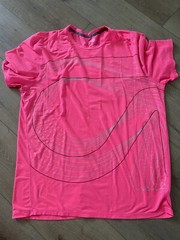 Mens Gap Fit Neon Pink Shirt – L – Dry Fit – 4-way Stretch