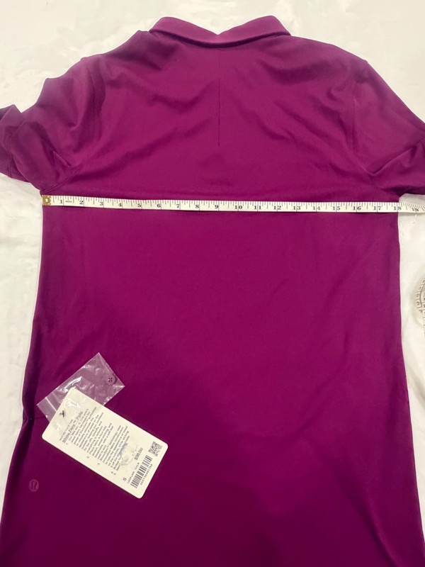 Lululemon Mens ShowZero SlimFit Polo Shirt Sz Small CHLR Purple gallery