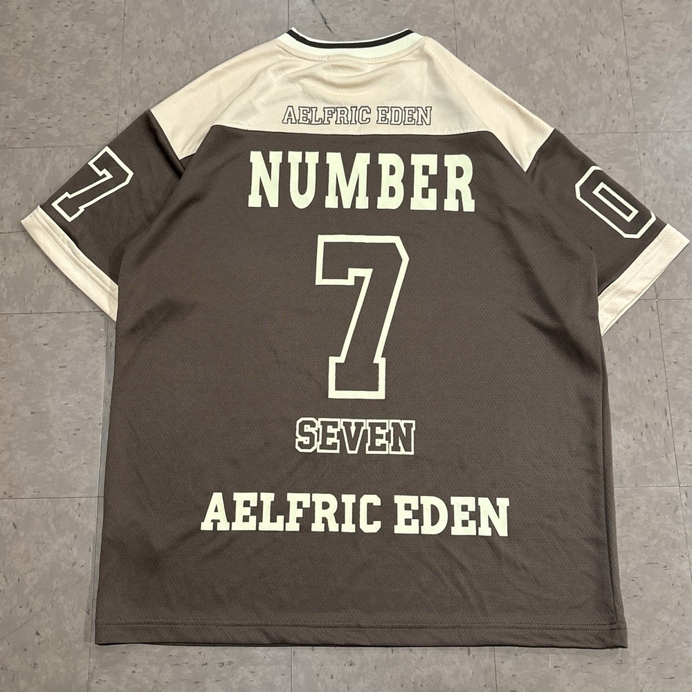 Aelfric Eden Brown #7 Short Sleeve Graphic Racing Jersey Mens Large
