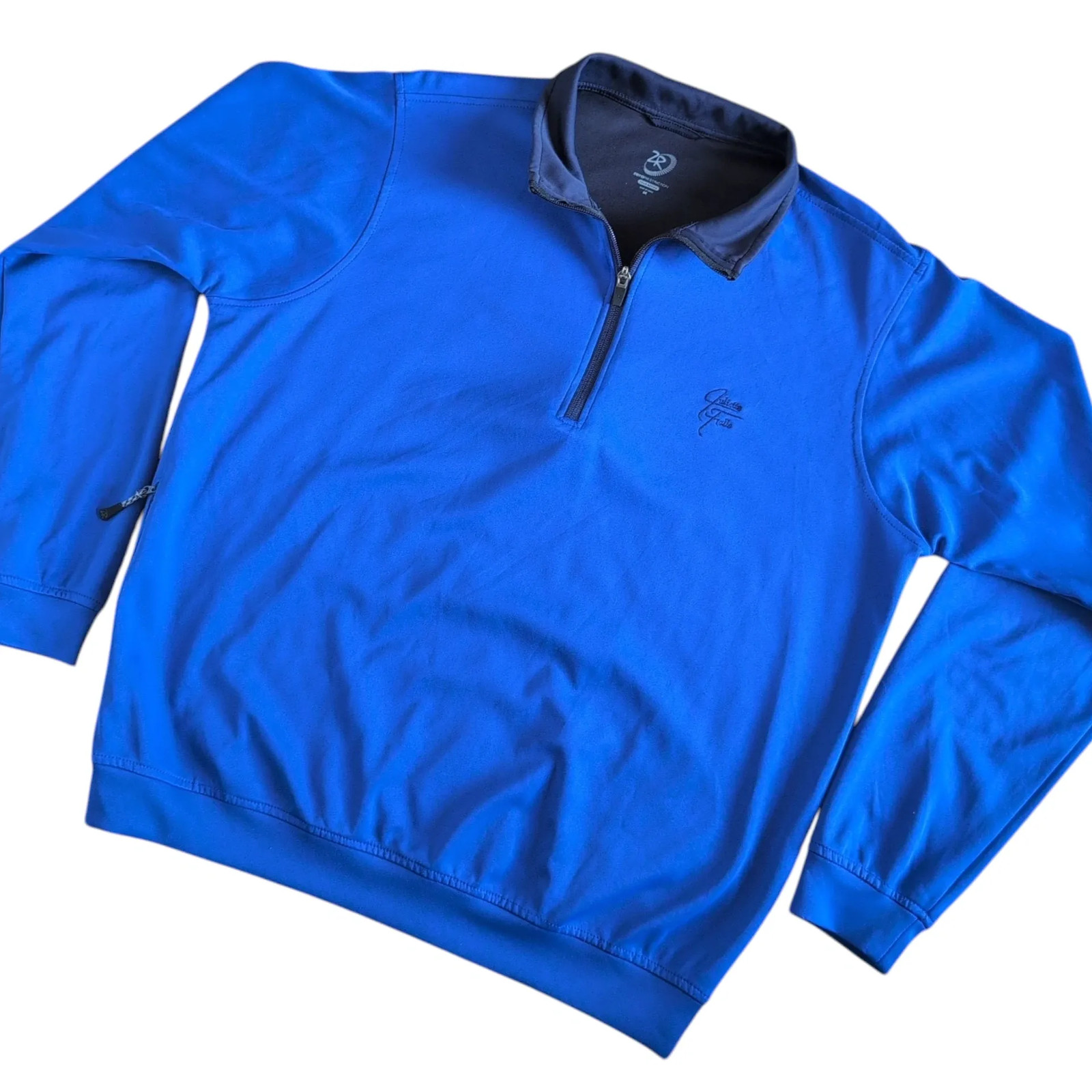 Zero Restriction Pullover Mens Medium Blue Quarter Zip Golf Juliette Falls gallery