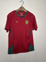 Forca Portugal Mundial Red Short Sleeve Soccer JerseyFP Dry Polyester Mens XS