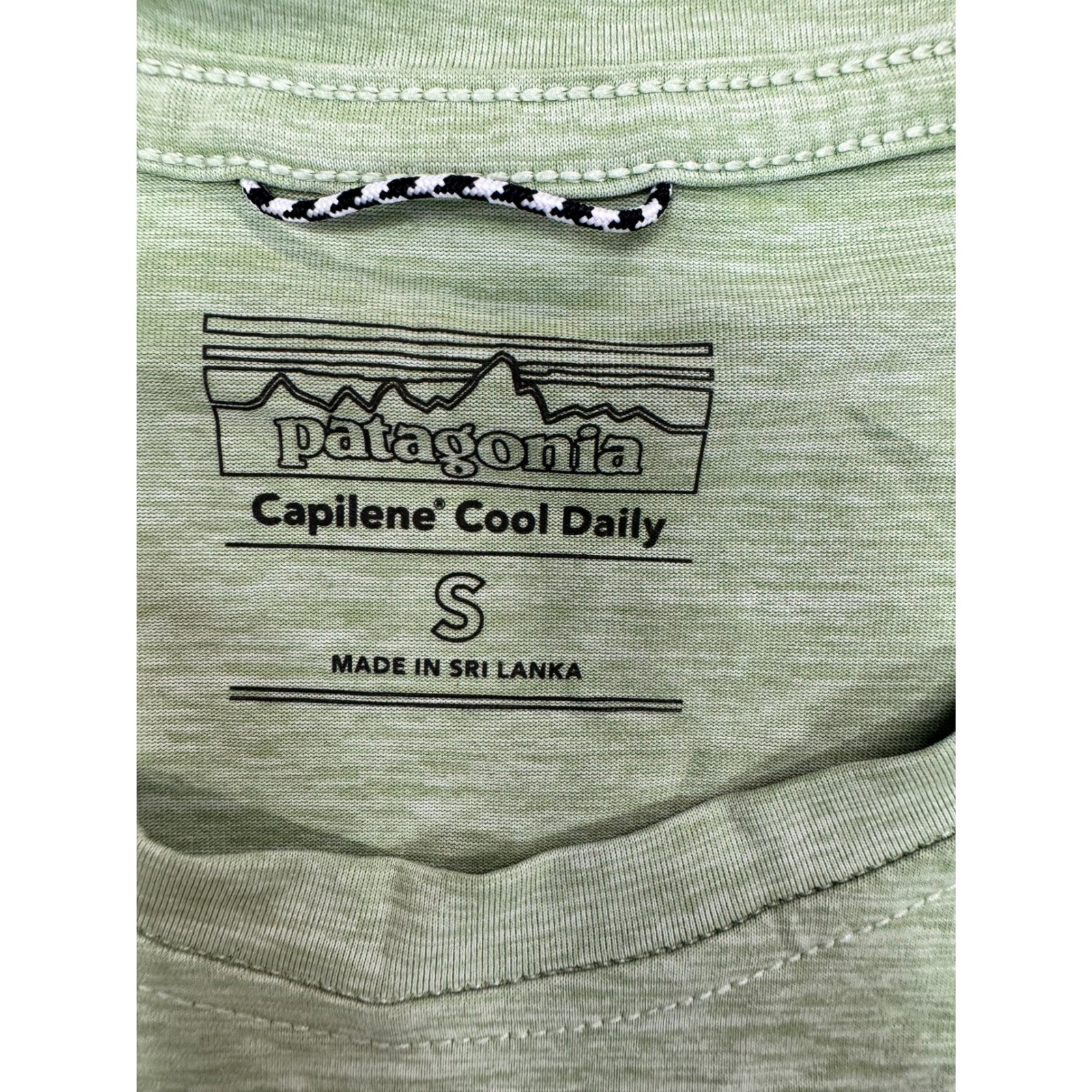 Patagonia Capilene Cool Daily MTB Graphic Tee Green Mens Small Protect Pedal gallery