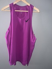 Nike Running Singlet Mens XL Aeroswift Dri-Fit ADV Tank Top Fuchsia Slim Fit 570