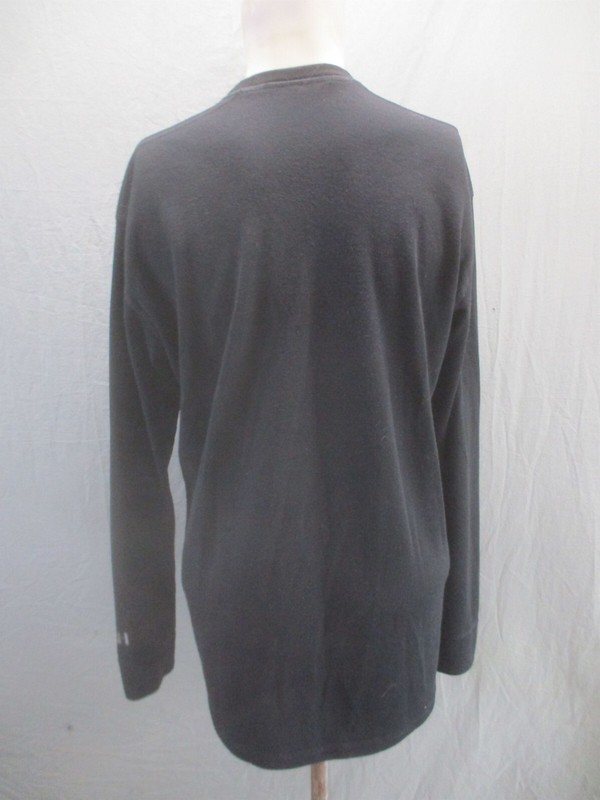 Unbranded Size L Mens BLK Merino Wool Long Sleeve Baselayer Athletic Top 662 gallery