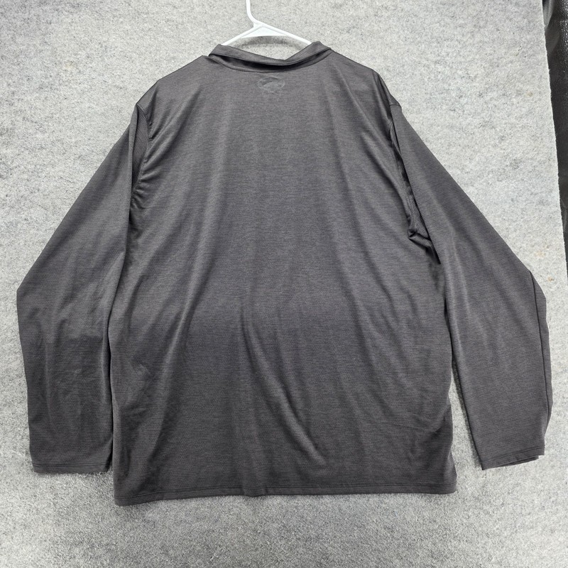Under Armour Pullover Mens 2XL Gray Long Sleeve 1/4 Zip Tagless Breathable gallery