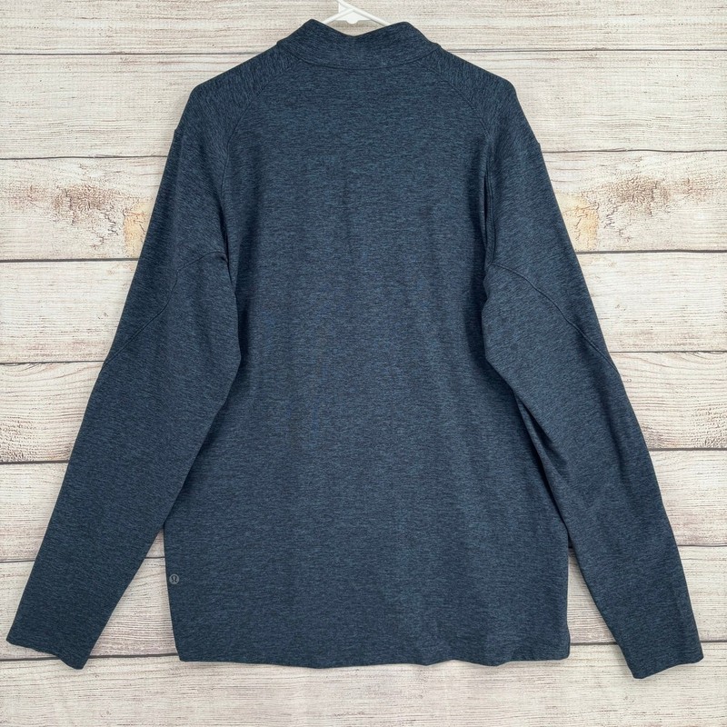 Lululemon Half Zip Pullover Mens XL Blue Metal Vent Tech Heathered Long Sleeve gallery