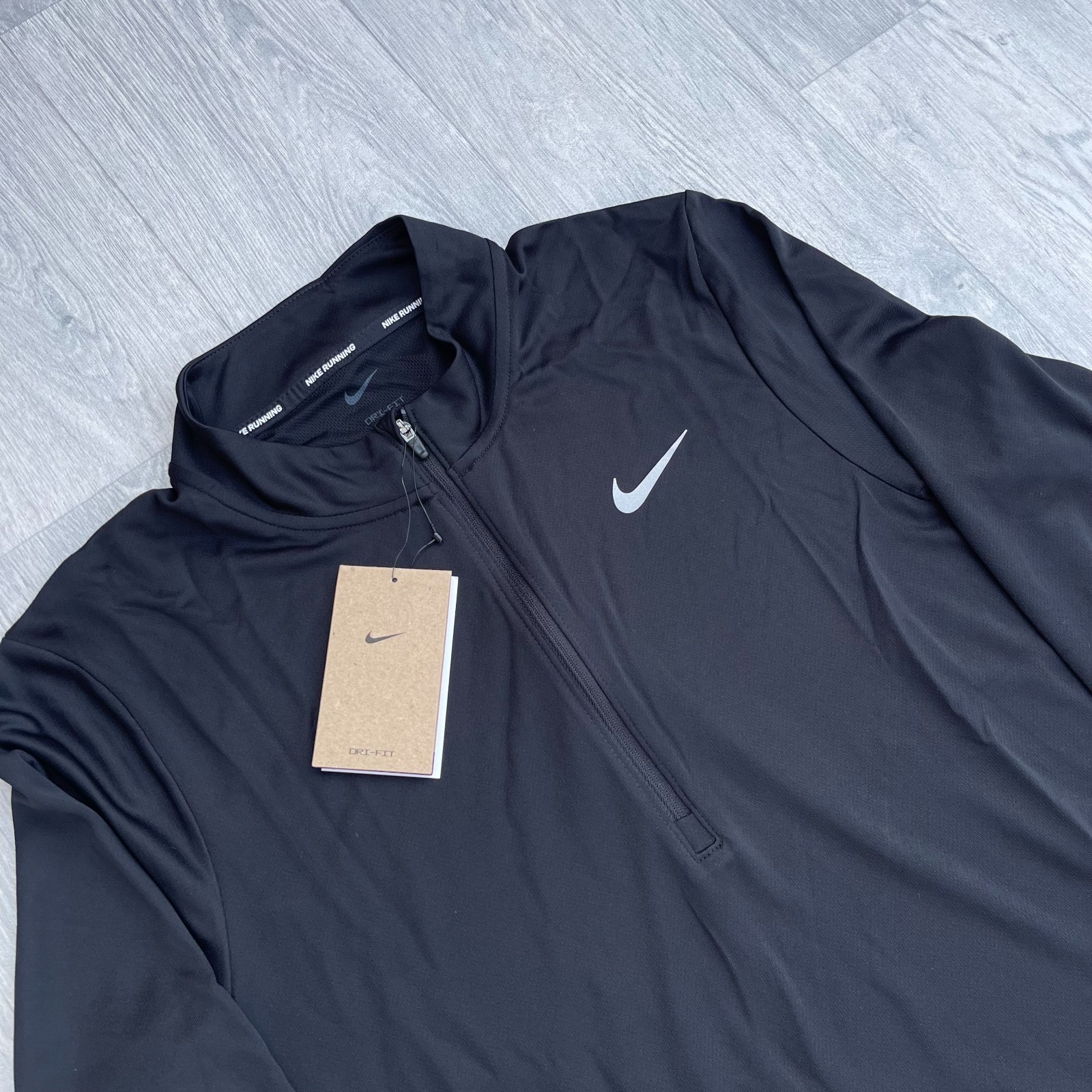 Nike Dri Fit Pacer Half Zip Long Sleeve Track Top - Black [FQ2494-010] gallery