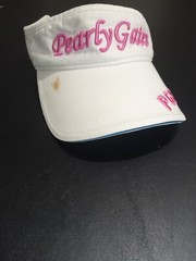 Pearly Gates Golf Sun Visor White Embroidered.
