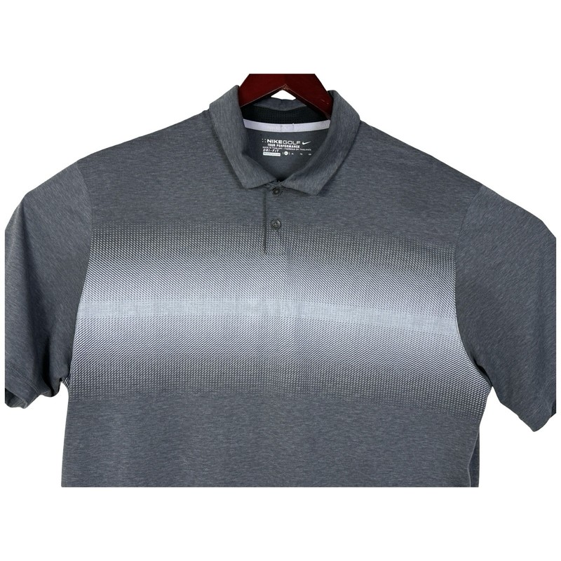 Nike Golf Tour Performance Transition Print Polo Shirt 685731 Golfing Grey XL gallery