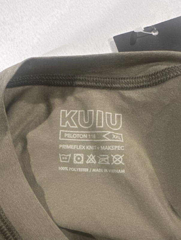 KUIU Men's XXL Green Polyester Lightweight PELOTON 118 Hunting T-Shirt gallery