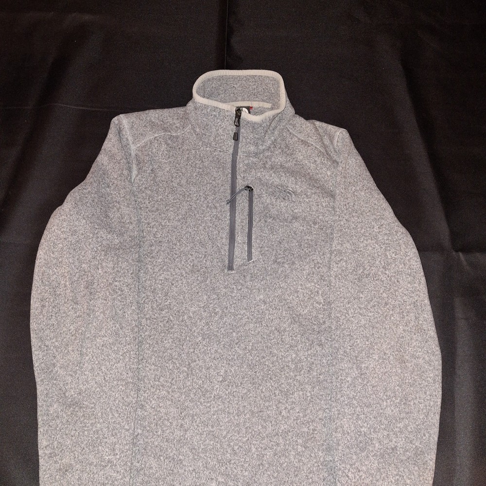 The North Face 1/4 Zip-up Pullover Jacket Size Medium Gray