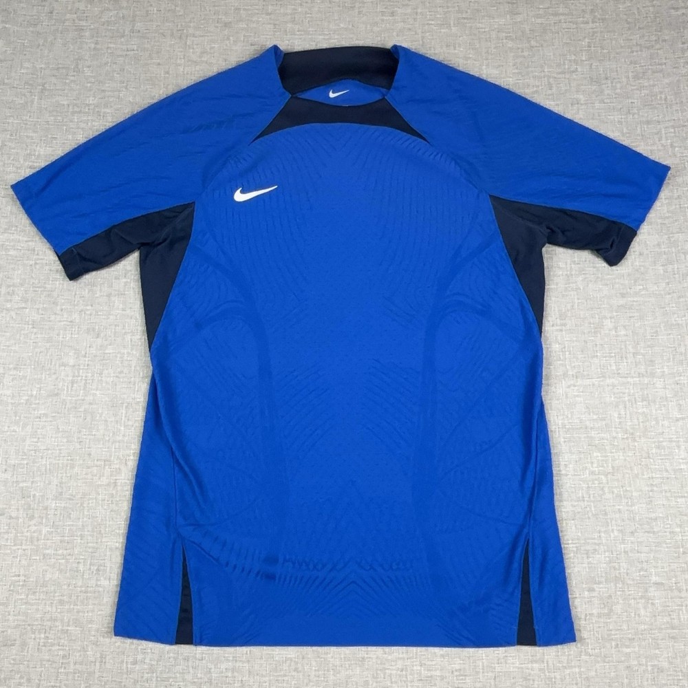 Nike Dri-FIT ADV Vapor IV Mens Soccer Jersey Blue Medium Short Sleeve DR0671