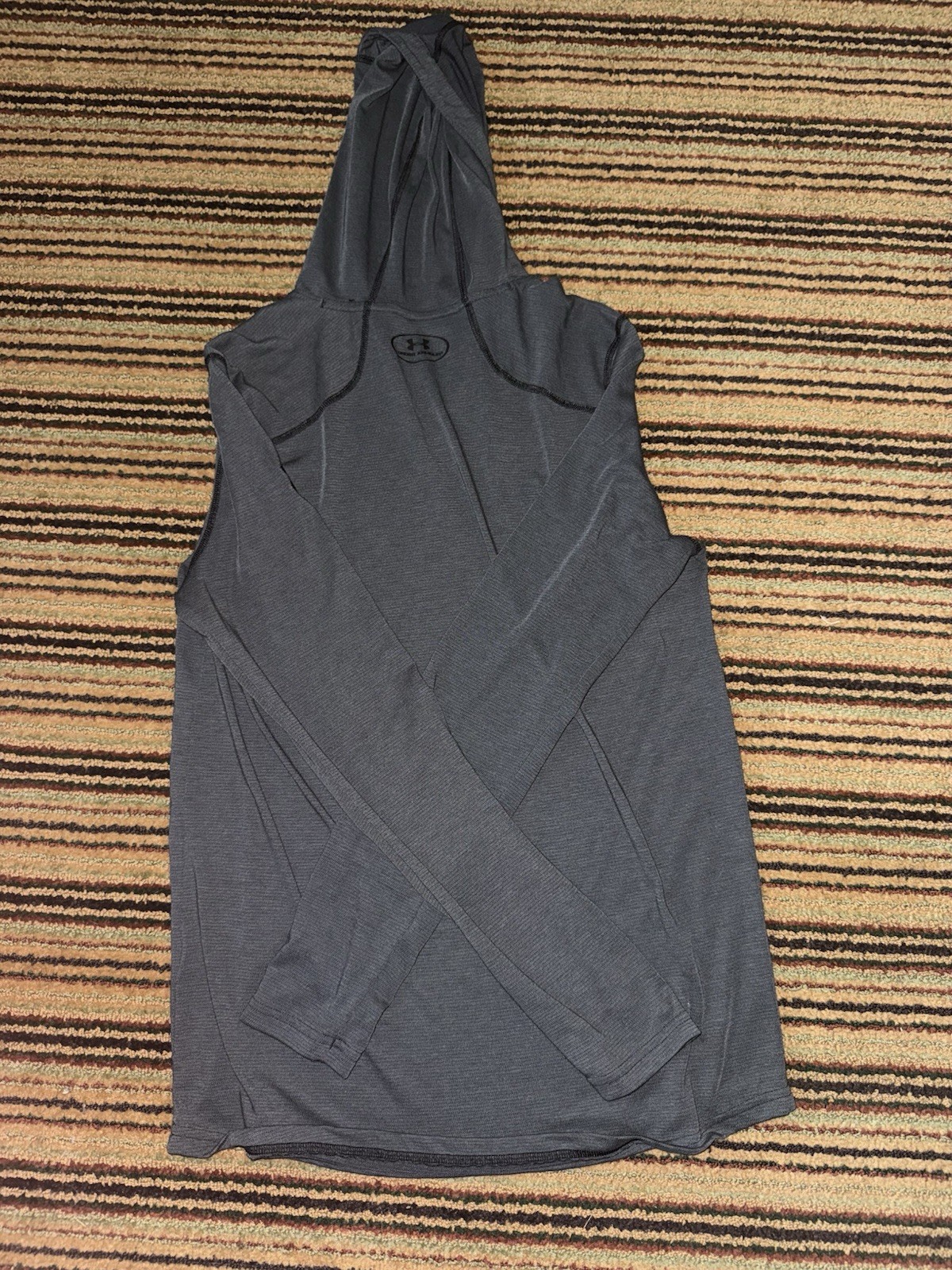 Under Armour Pullover Men's M Black/Dark Grey Threadborne Fitted 1/4 Zip Shirt gallery