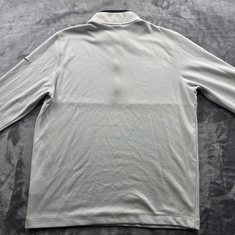 Nike Quarter Zip Pullover Large Gray Mens Regular Fit Polyester Dri-FIT Athletic gallery