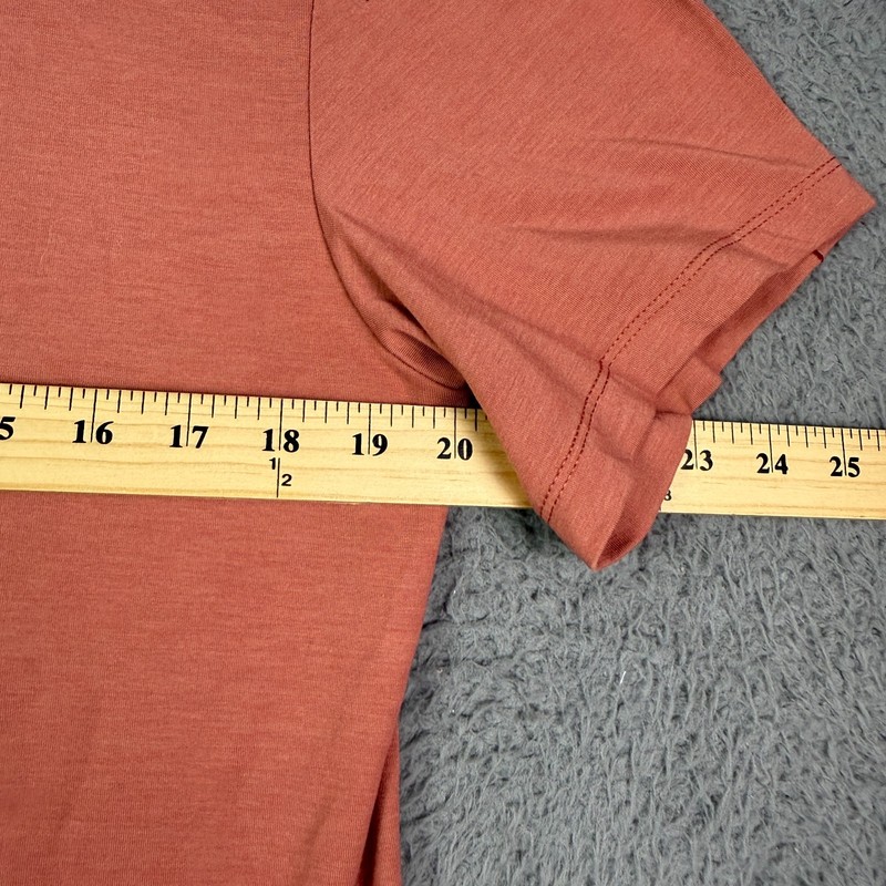 Nike Yoga Dri-fit Shirt Mens S Pink Crew Neck Tee Vented Short Sleeve DM7825-668 gallery