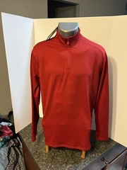 Under Armour Men’s LS 1/4 Zip Pullover Red Medium Polyester – NWT