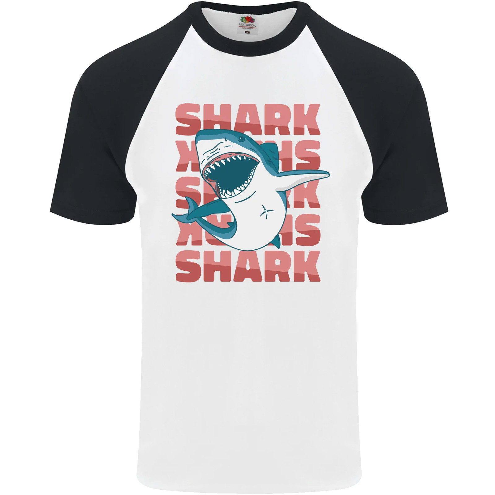 A Great White Shark Mens S/S Baseball T-Shirt gallery