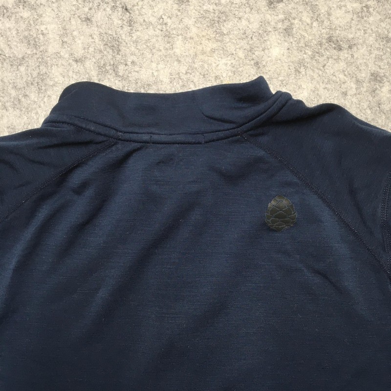 Stio Shirt Mens XL Blue Merino Wool 1/4 Zip Long Sleeve Base Layer Hiking gallery
