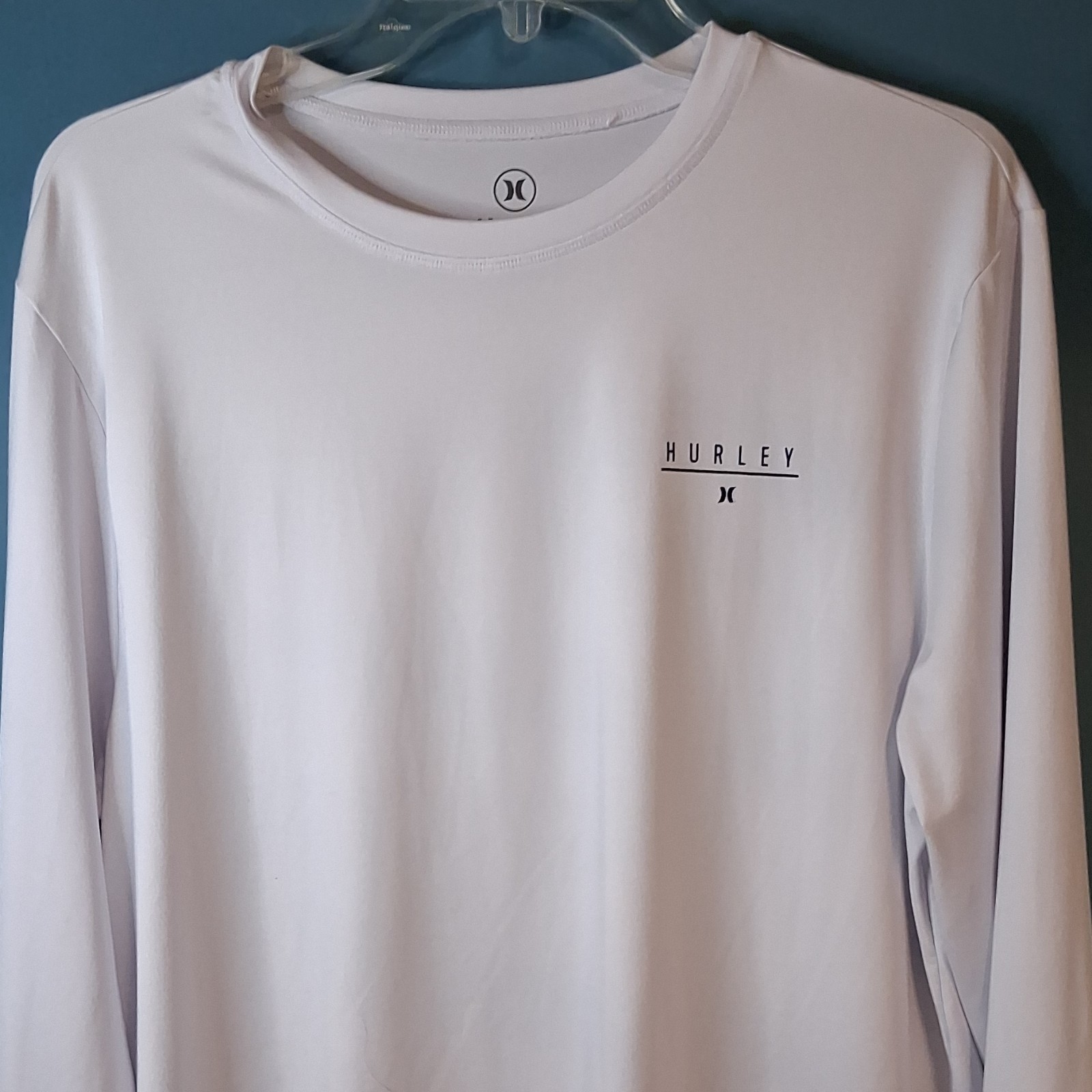 Hurley Men's White Long Sleeve Lightweight Graphic T-Shirt Size M gallery