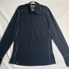 Thermowave Merino Wool Xtreme Black 1/2 Zip Long Sleeve Base Layer Top Men’s XXL