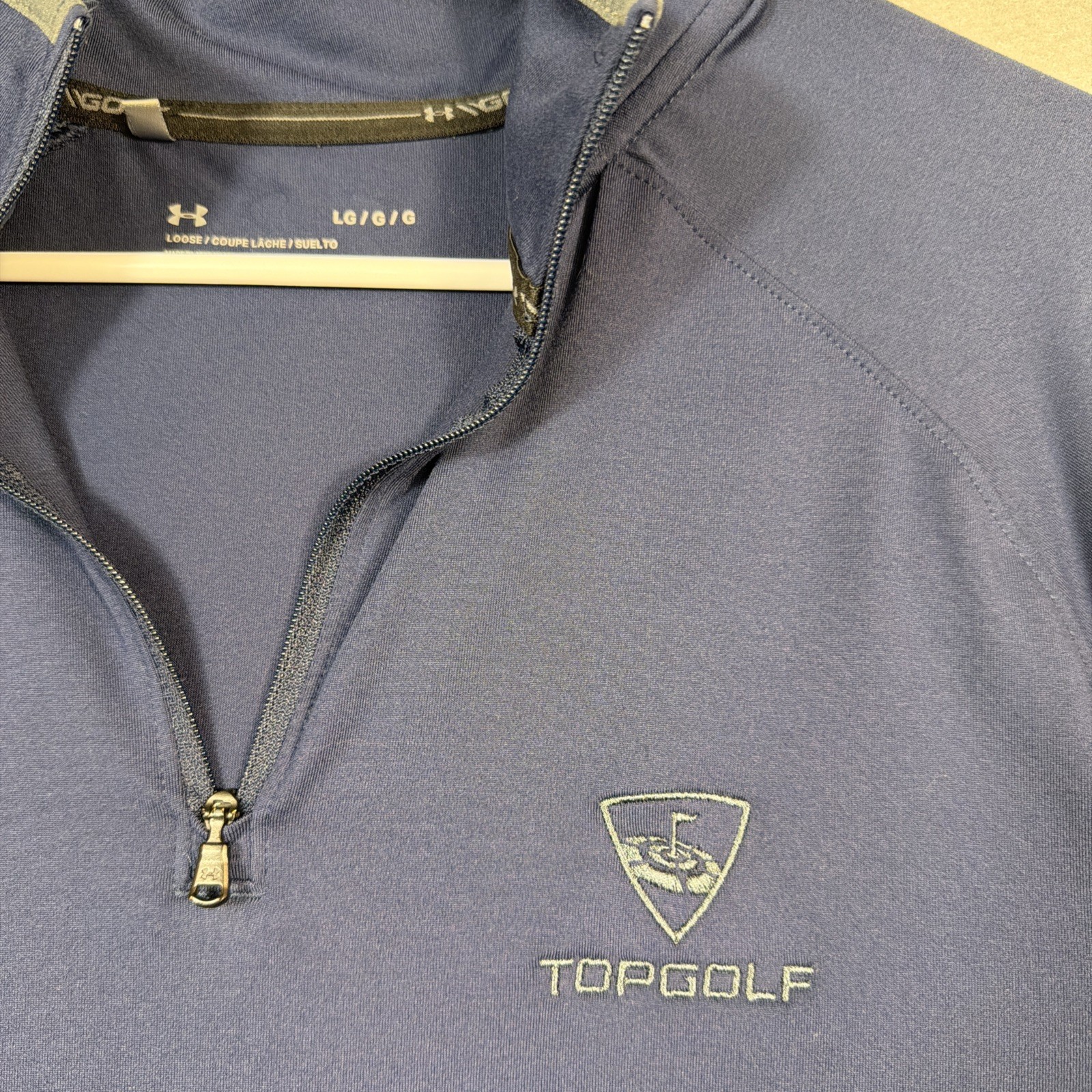 Top Golf Under Armour Storm 1/4 Zip Pullover Sweatshirt Mens Size Large gallery