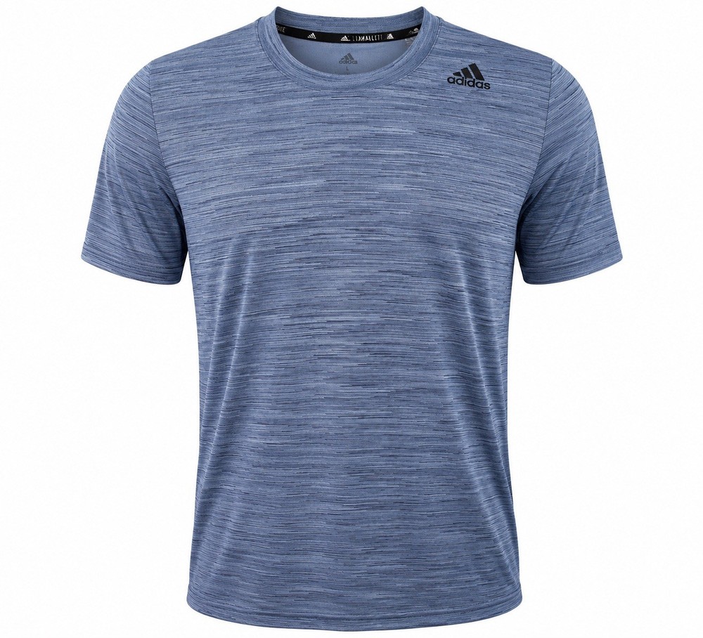 Adidas Climalite T-Shirt Mens Large Blue Heather Athletic RunningTraining CV4654